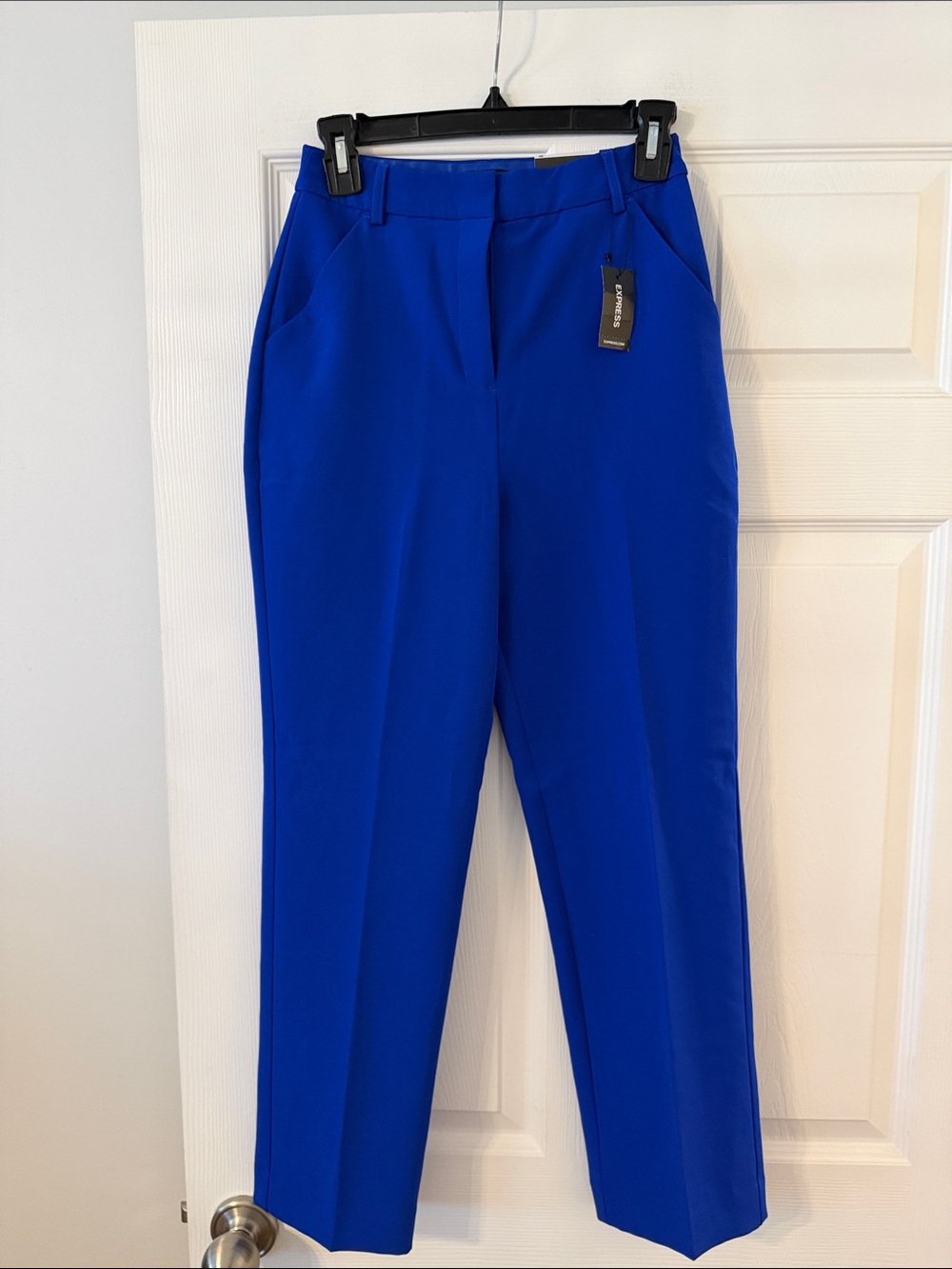 Express Classic Women's Tailored Pants in Royal Blue size 0R brand new inseam 26